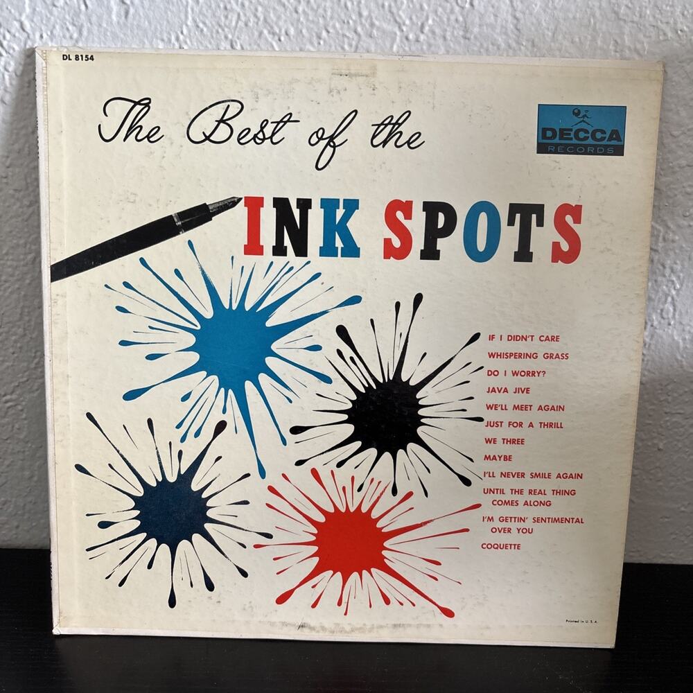 Ink Spots Best Of LP Decca DL 8154 Record 33 RPM Mono
